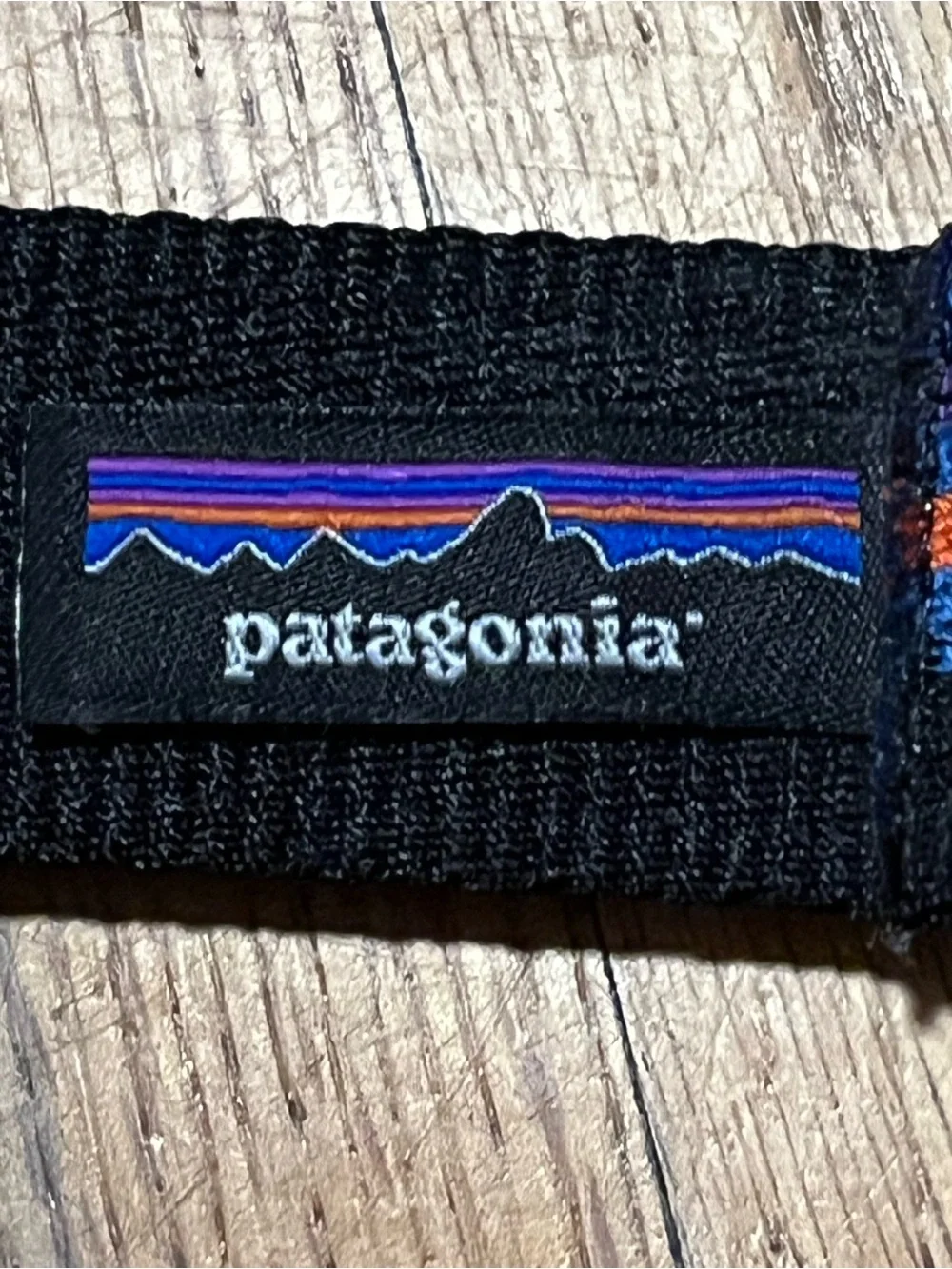 Patagonia Tech Web Belt Blue Mountain Motif - Unisex Kids / Teens 36”